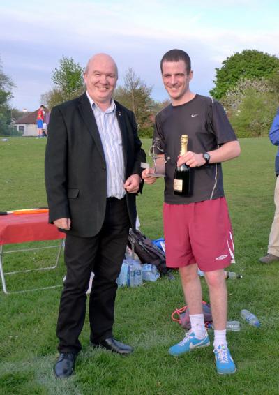 MSP Gordon Macdonald presents best player award